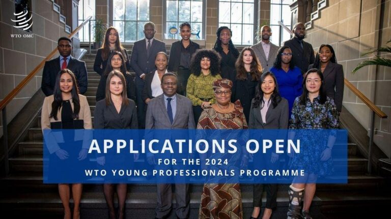 WTO Young Professionals Programme For 2024