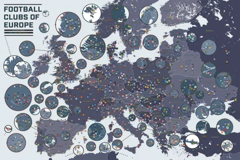 World most successful clubs in Europe 2023